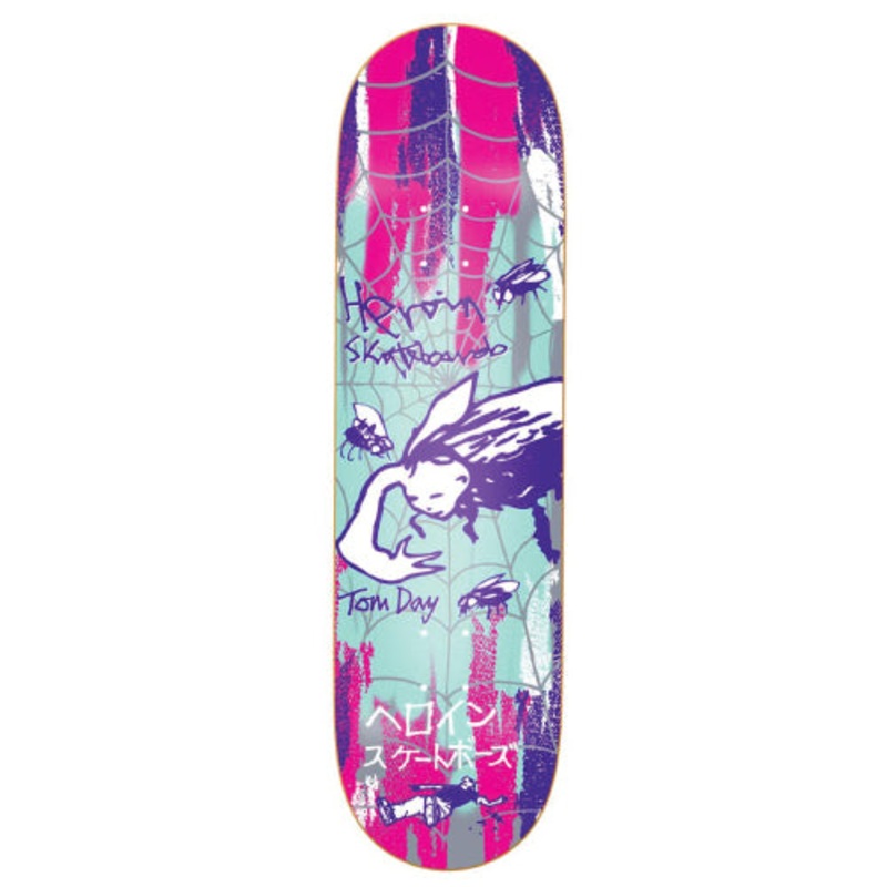 Heroin Tom Day Flies Symmetrical Skateboard Deck 8.5″ 8.5″