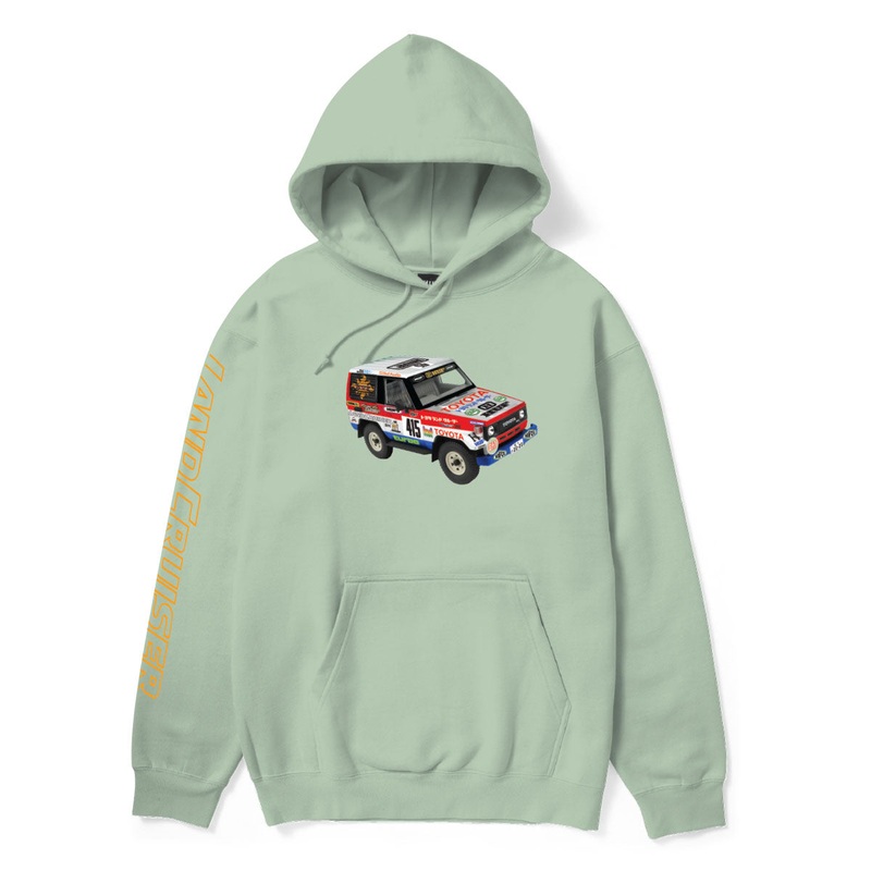 HUF Toyota Sahara Rally Pullover Hooded Sweatshirt Spring Green Small