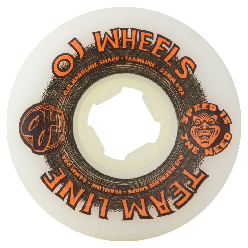 OJ Wheels Team Line Original Hardline Black/Orange 55mm99A