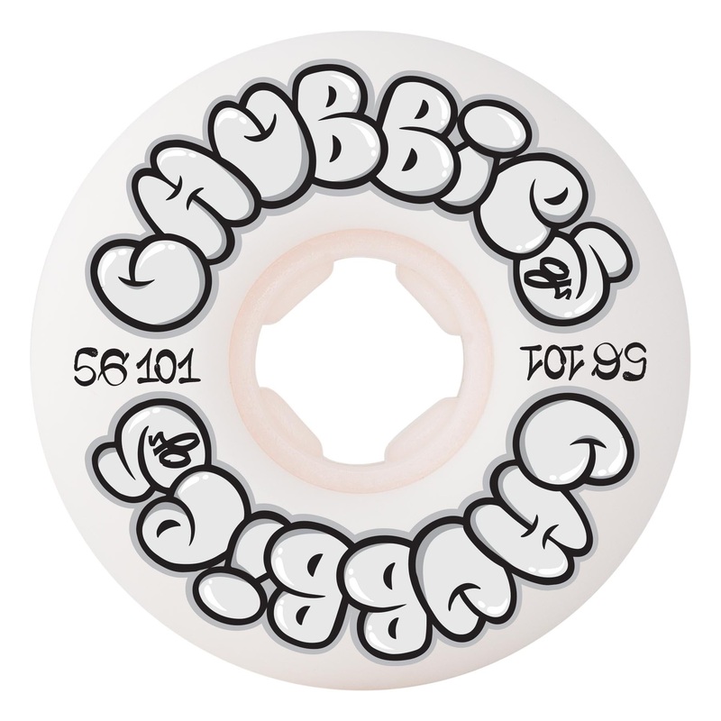 OJ Wheels Team Throw Ups Chubbies 101a Skateboard Wheels 56mm