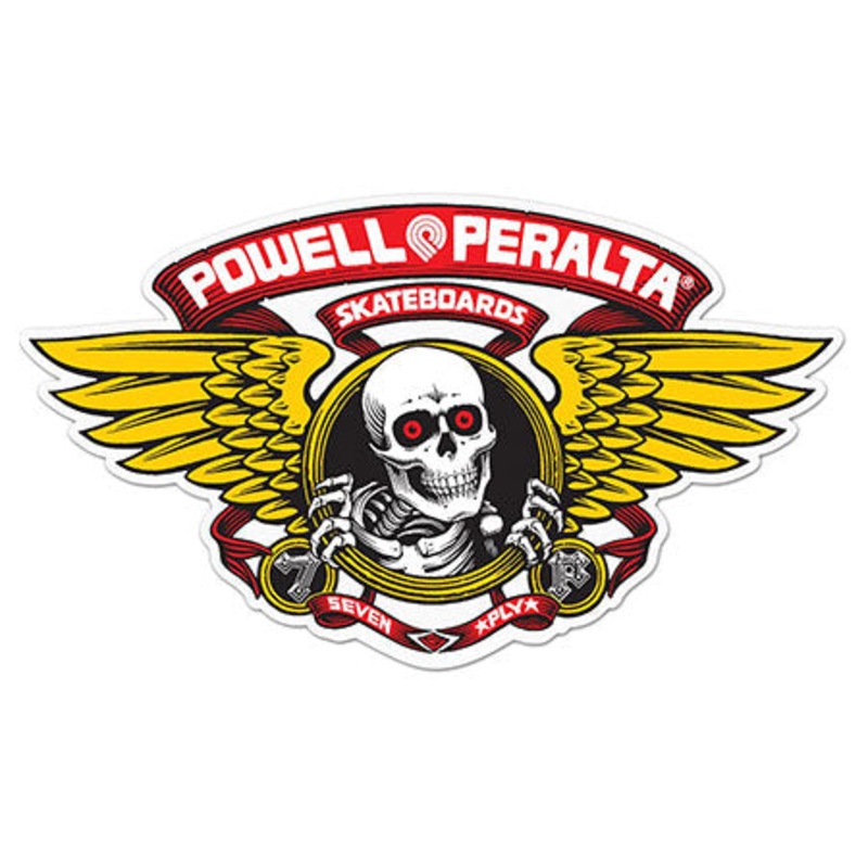Powell Peralta Winged Ripper Die-Cut Sticker Clear 5″