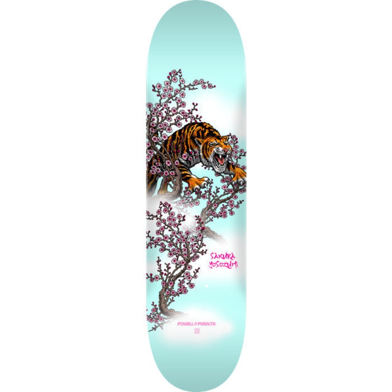 Powell Peralta Yosozumi Tiger Light Blue 8.5″ Skateboard Deck