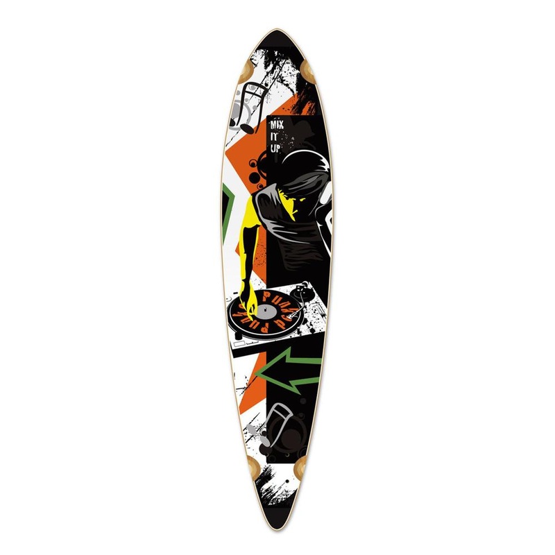 Punked Pintail DJ MixItUp Longboard Deck Deck