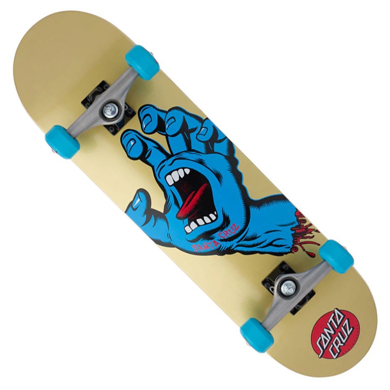 Santa Cruz Screaming Hand Complete Skateboard Yellow 7.75 x 30 WB:13