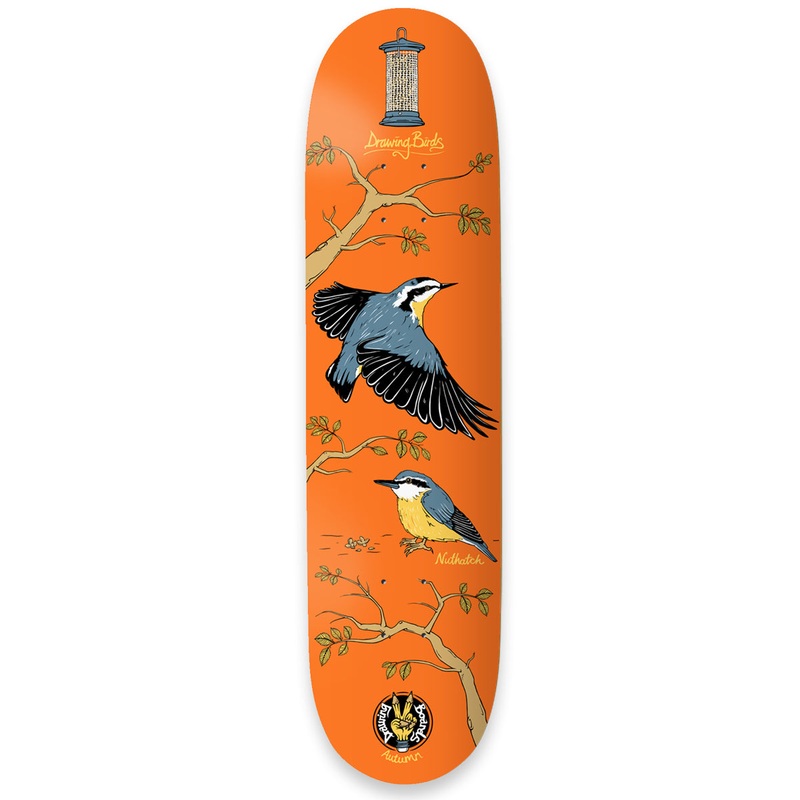 The Drawing Boards – 7.75″ – Seasonal Birds – Nuthatch Deck