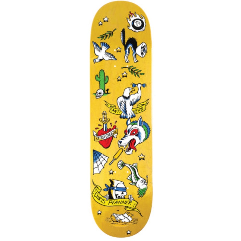 Antihero Pfanner No Regerts Skateboard Deck 8.25″ 8.25″ Blue/Green Veneer 1
