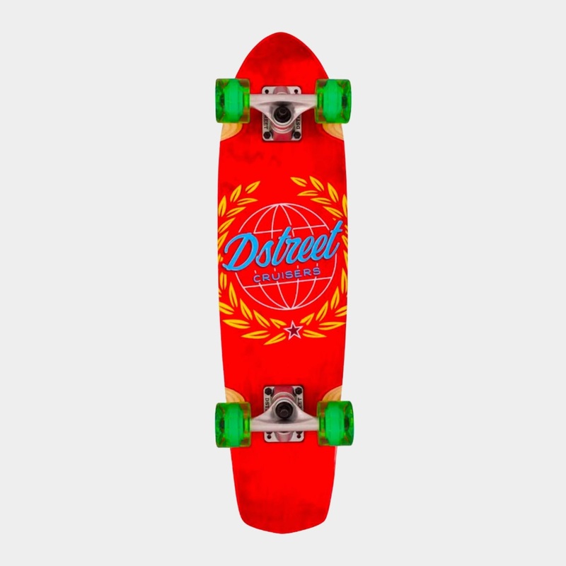 D Street Atlas Cruiser Longboard 28″ – Red