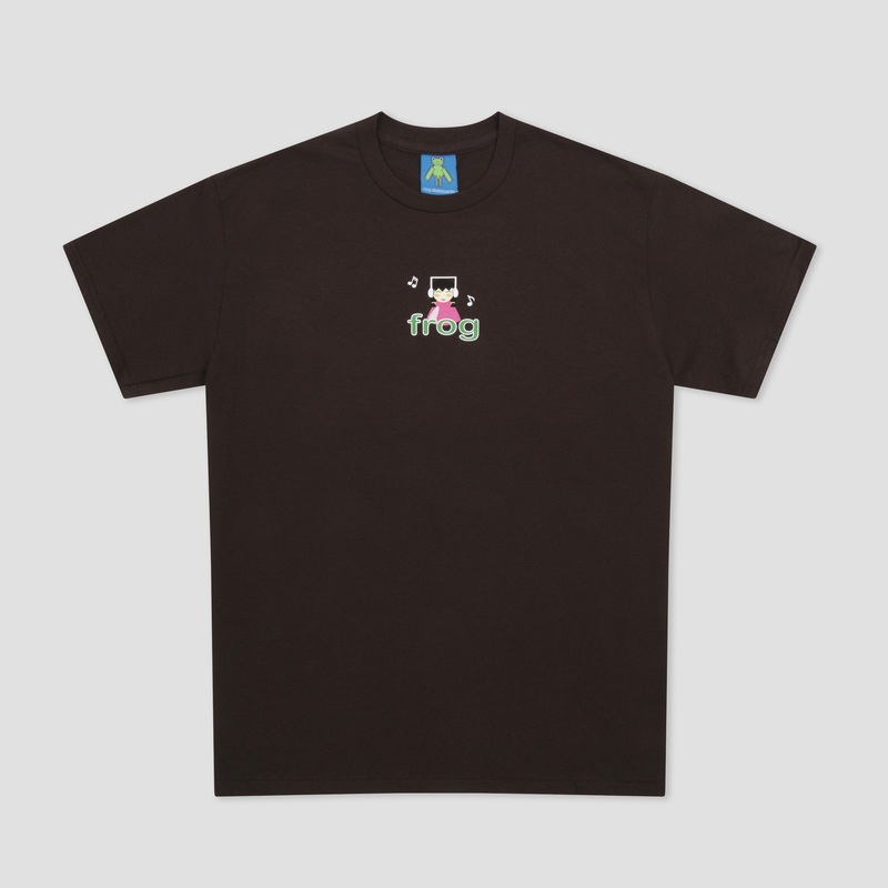Frog I’m Not Listening T-Shirt Brown Small