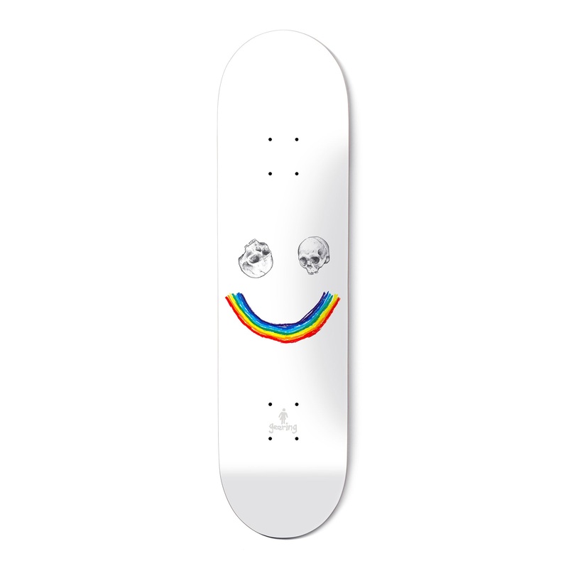 Girl – 8″ Skull N Bows One Off Breana Geering Deck – White 8″