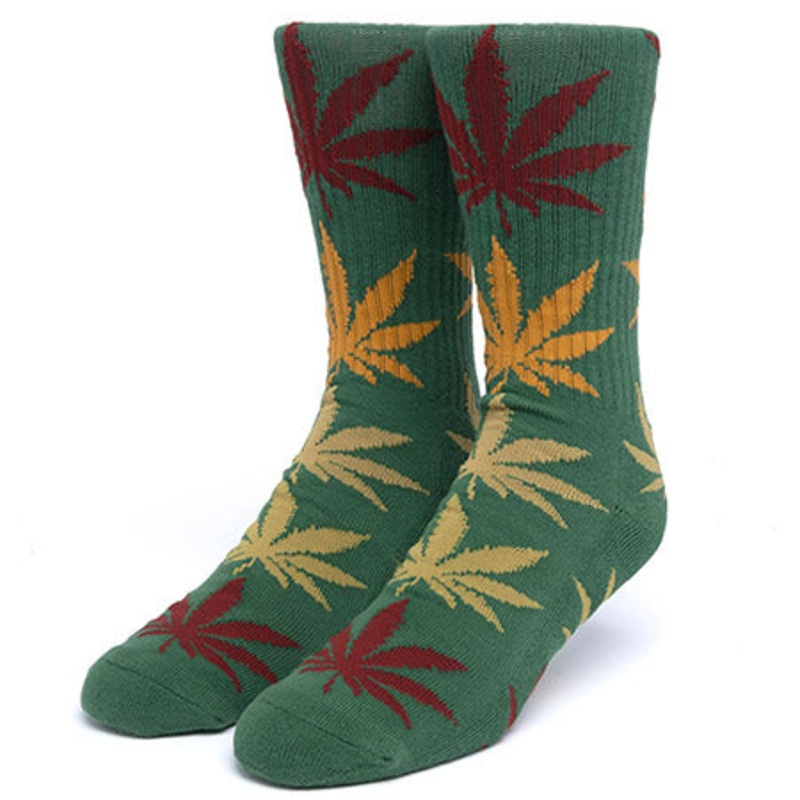 HUF Gradient Leaves Plant Life Crew Socks Cactus One size fits all