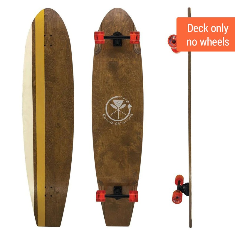 Kahuna Creations Bombora 59″ Brown Longboard Deck