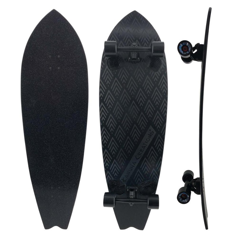 Kahuna Creations Shaka Stealth 46″ Surfskate Longboard Complete