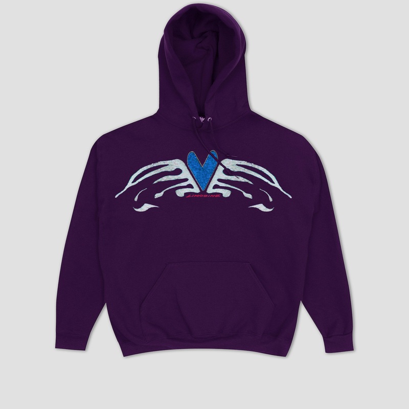Limosine Heart Wings Hood Dark Purple Small