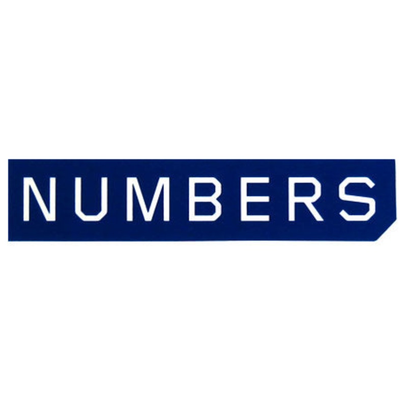 Numbers Edition Metered Logo Sticker Assorted 7″ x 1.5″