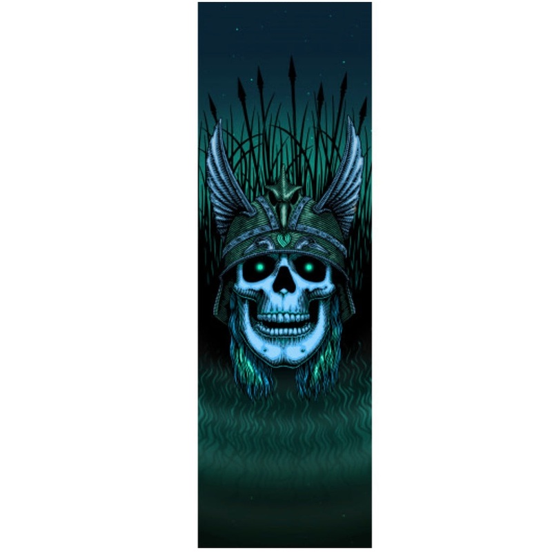Powell Peralta Anderson Green Skull Grip Tape Sheet 10.5 x 33 10.5×33