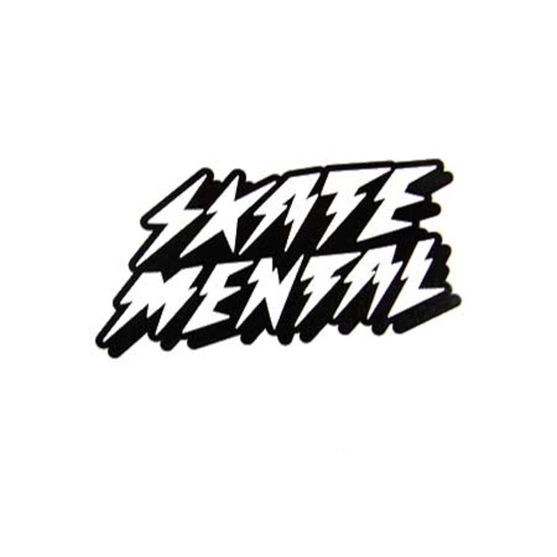 Skate Mental Bolts Shine Sticker Black/ White N/A