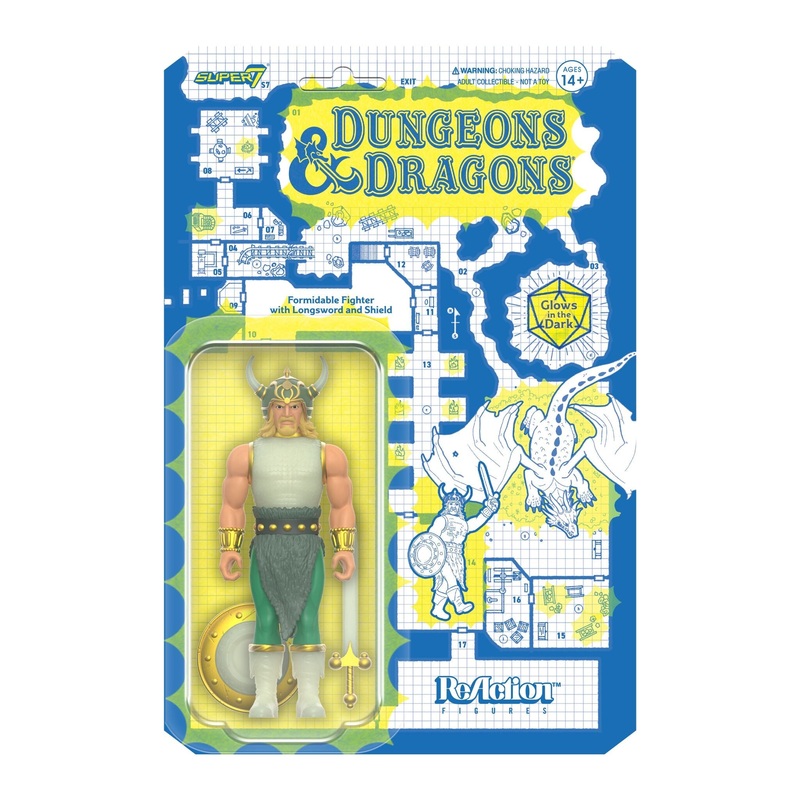 Super7 x DUNGEONS & DRAGONS – Formidable Fighter (GLOW-IN-THE-DARK) ReAction Figure