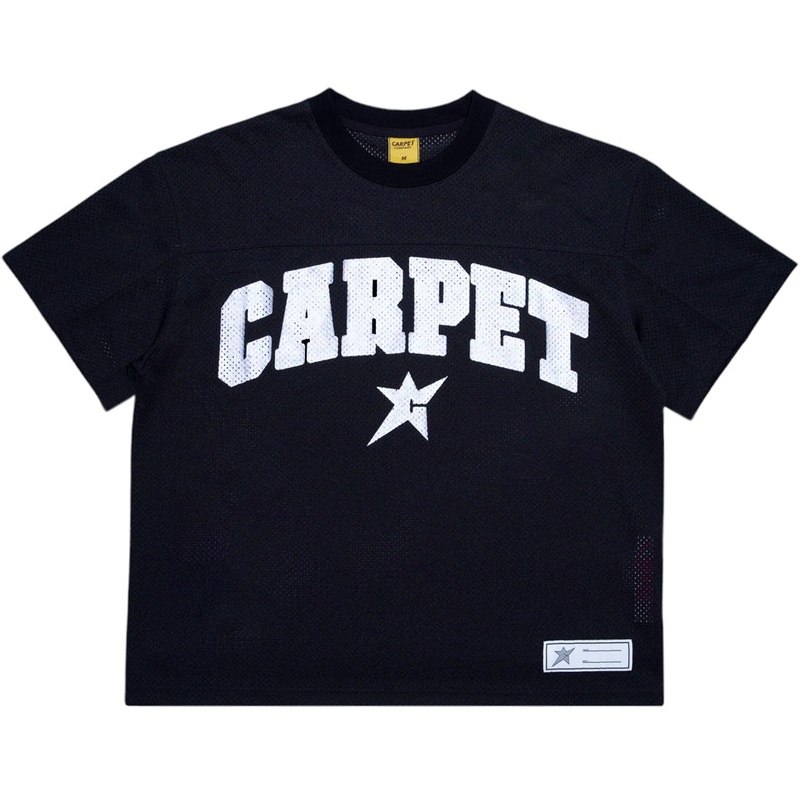 Carpet Company Football Jersey Black Medium