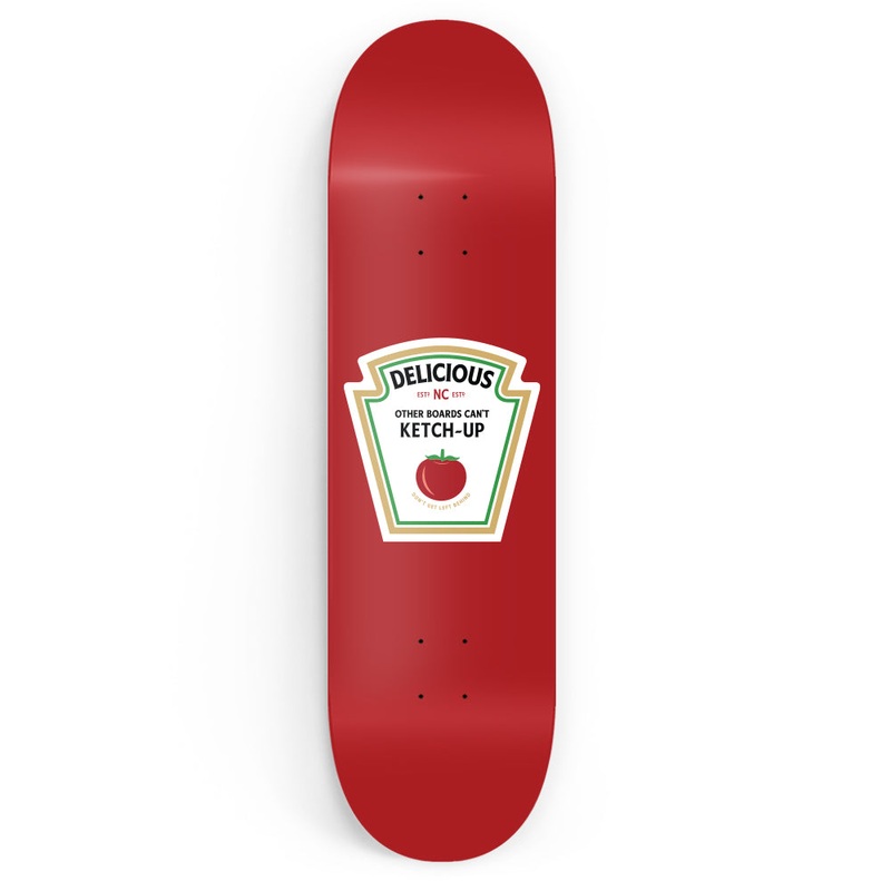 Edible Concrete Delicious Ketchup Deck 8 in 8 in
