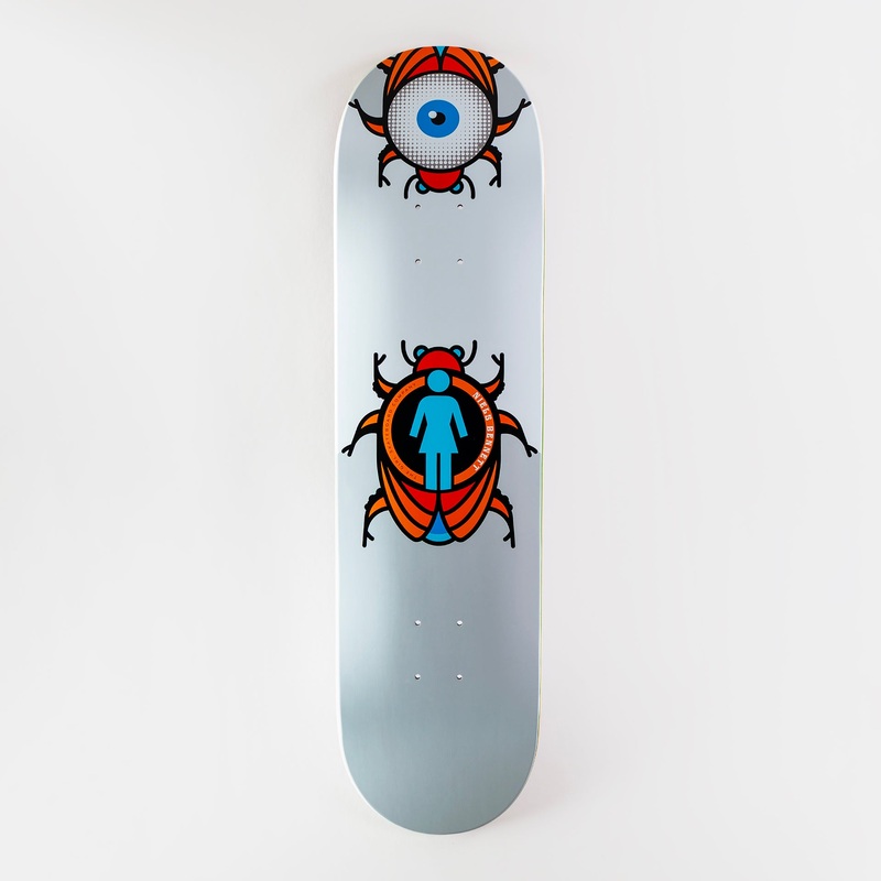 Girl 8.25″ Beetle Bum Niels Bennett Deck – Grey