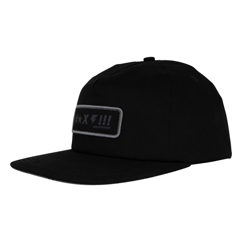 Independent Exclamation Snapback Hat Black