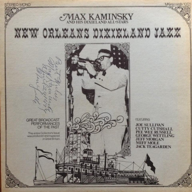 Max Kaminsky And His Dixieland All-Stars  New Orleans Dixieland Jazz Vinyl LP Record *USED RELEASE*
