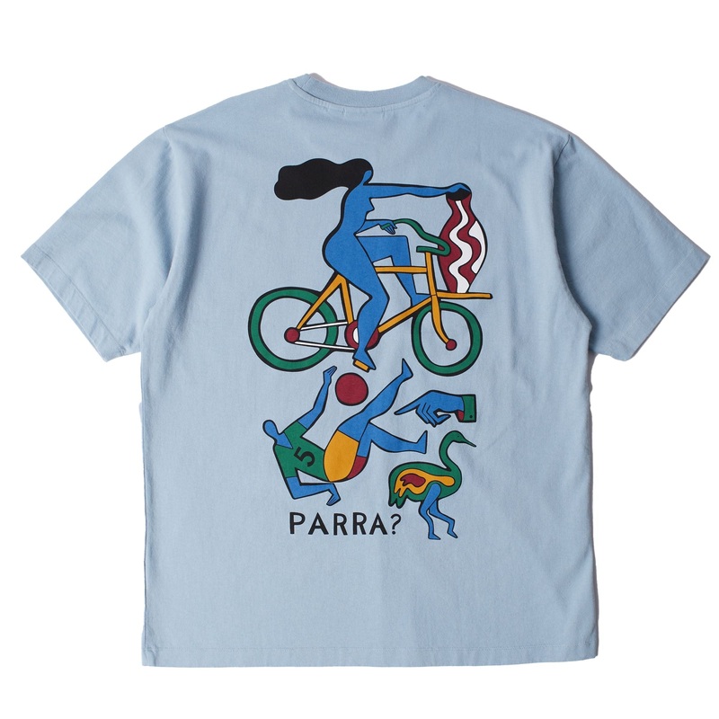 Parra Vase Delivery Tee Light Blue M