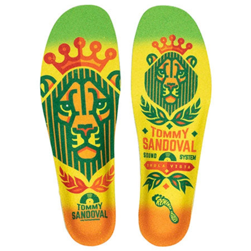 Remind Insoles Tommy Sandoval Destin Impact 5mm Low-All Arch Insoles Rasta 8-8.5
