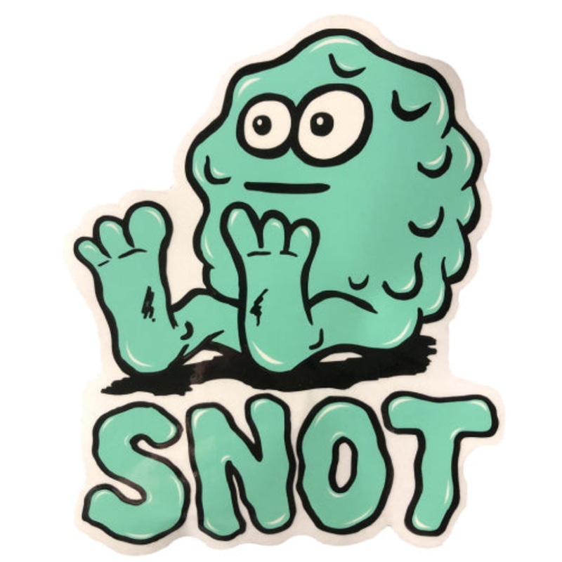 Snot Wheel Co. Booger Logo Sticker 7.5″