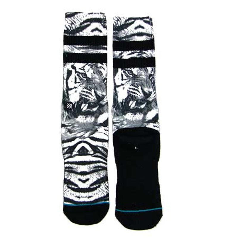 Stance Snowcat Crew Socks Black Large