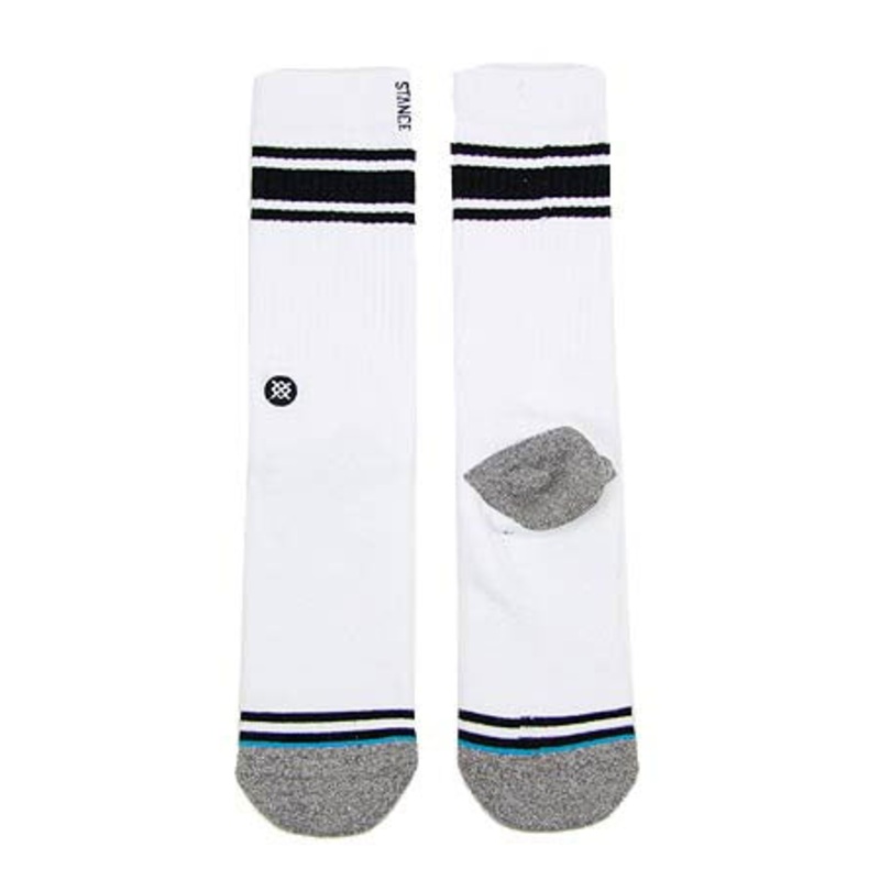 Stance White Out Crew Socks Black Large