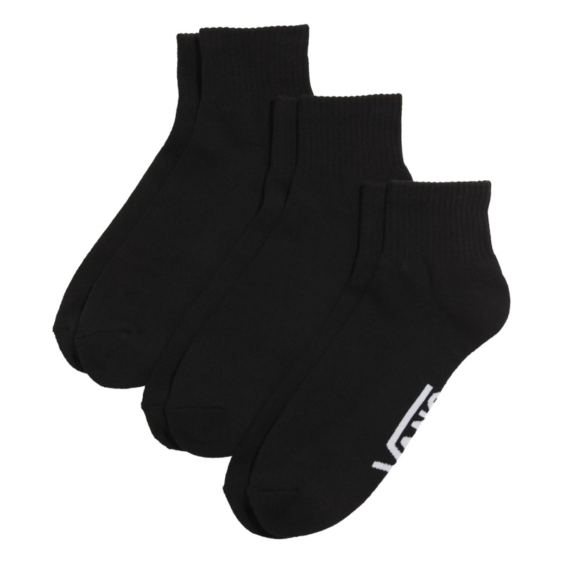Vans Classic Ankle Sock 3 Pack Black 9.5-13