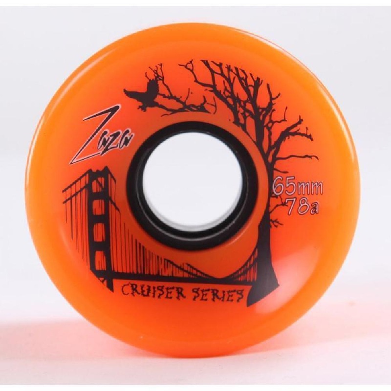 Zaza Longboard Cruiser Wheels 65mm – Orange – 78a