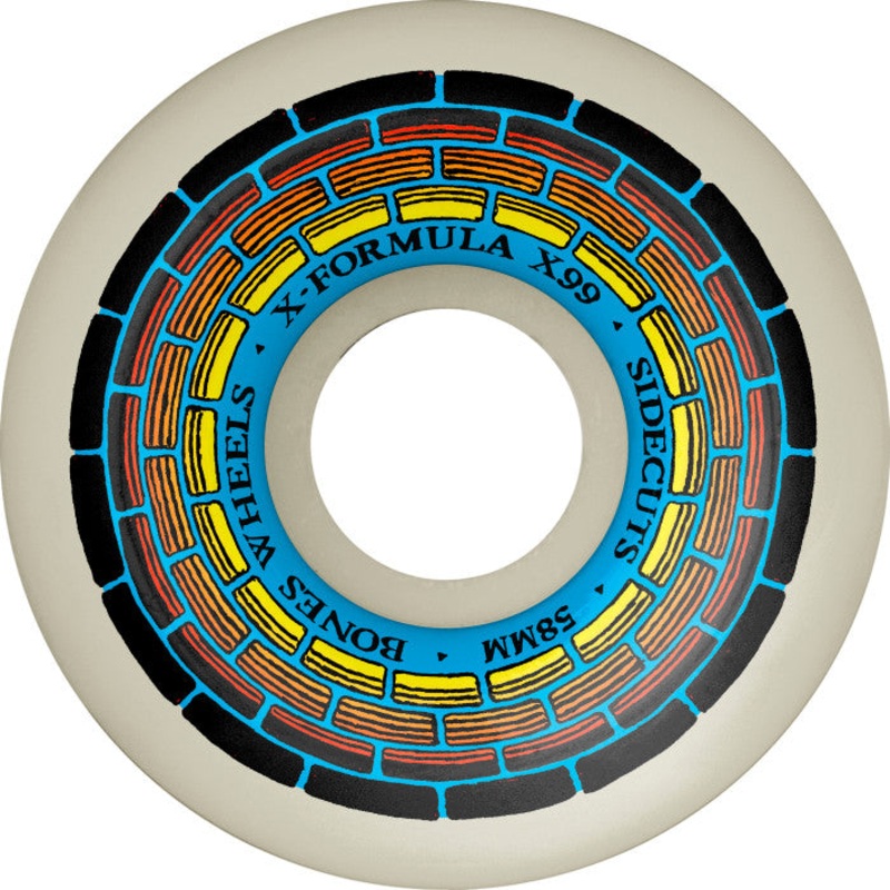 BONES WHEELS X-Formula Skateboard Wheels Wishing Well V5 Sidecuts 99A 4PK (54, 56, 58, 60mm) 54mm