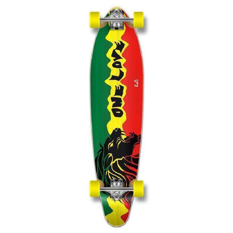 Cheap Kicktail Rasta 2 40″ Longboard Punked Complete