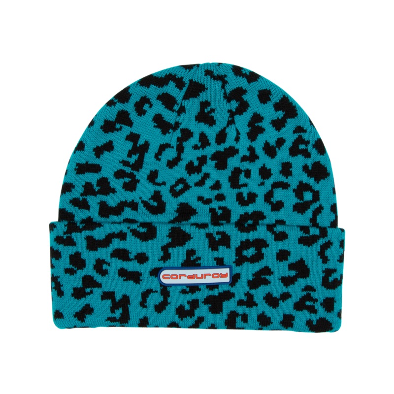 Corduroy Meow Beanie – Teal Teal