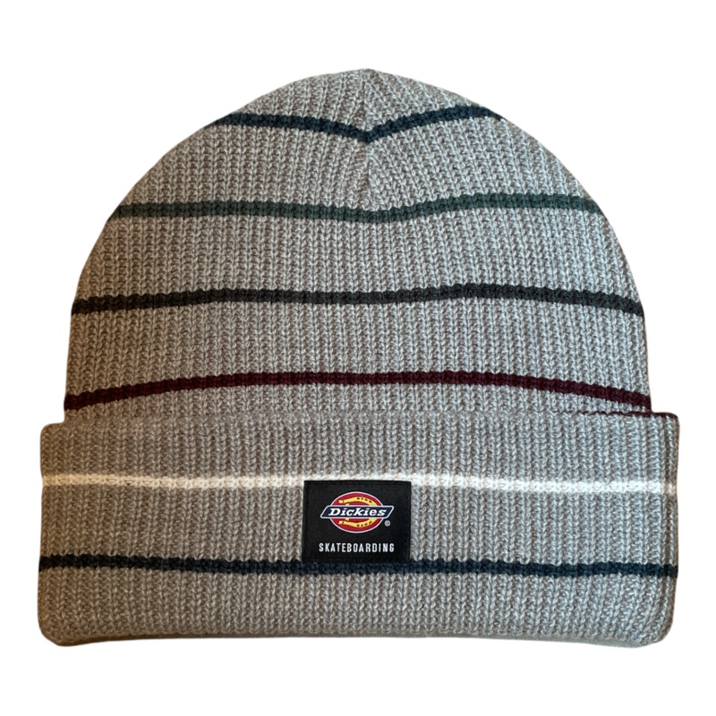 Dickies Skateboarding Beanie Stiped Heather Grey/Blue OS