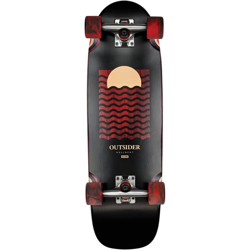 Globe Outsider Hellbent Red 27″ Cruiser Longboard Complete