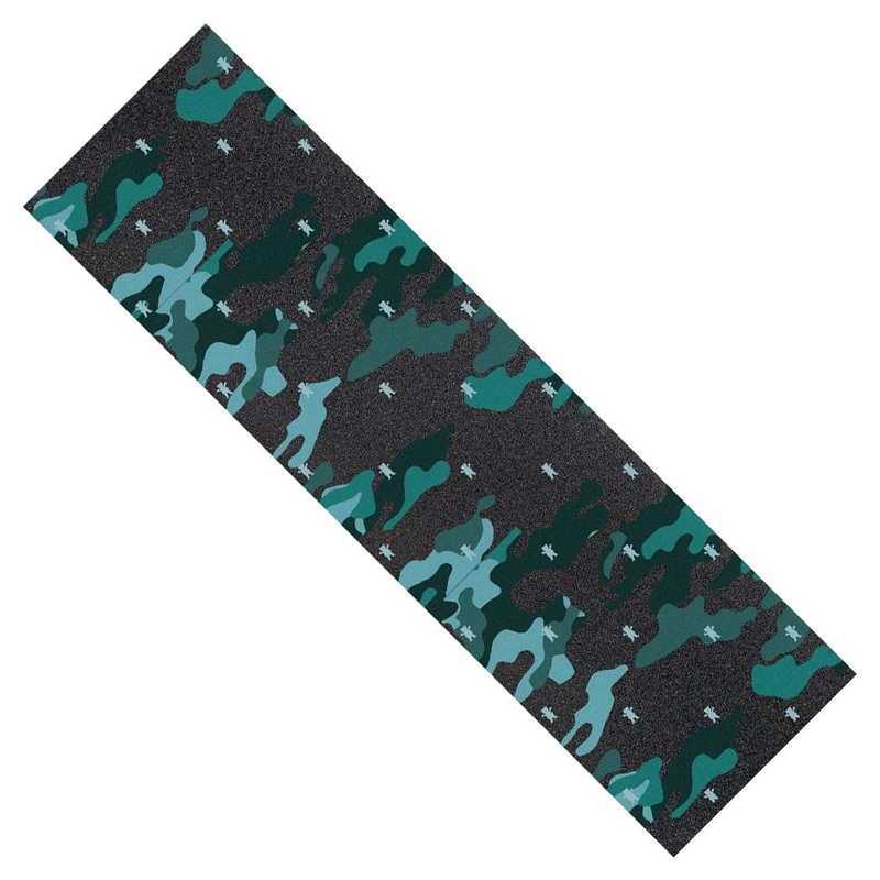 Grizzly Mini Bear Camo Cut Out Blue Griptape Blue 9×33