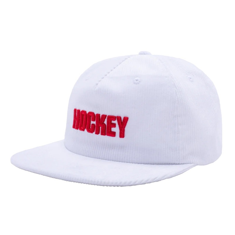 HOCKEY CORDUROY 5-PANEL WHITE OS