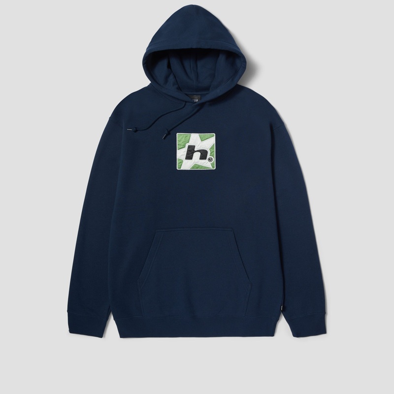 HUF H Star Pullover Hood Nightshade Small