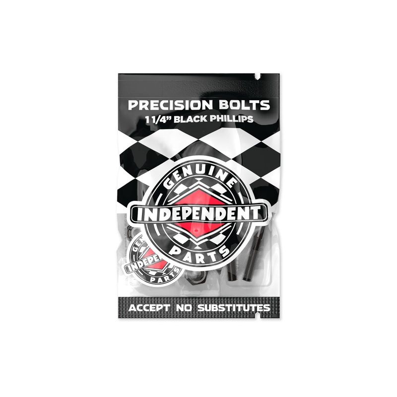 Independent Truck Co. Genuine Parts 1.25″ Black Skateboard Mounting Hardware