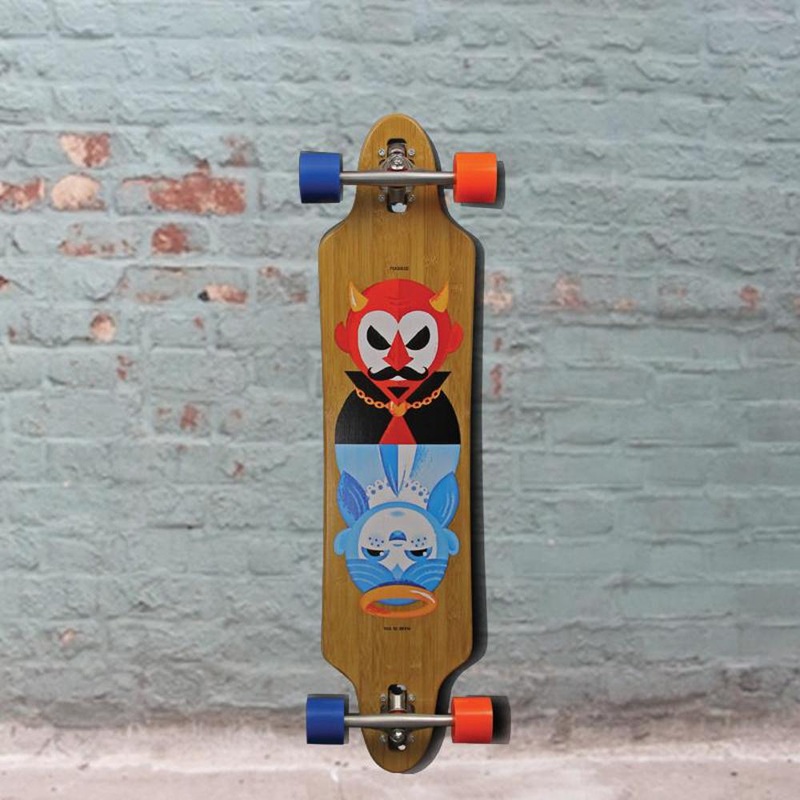 Madrid Good & Evil Carving Longboard Drop Through 38 inch – Complete Complete