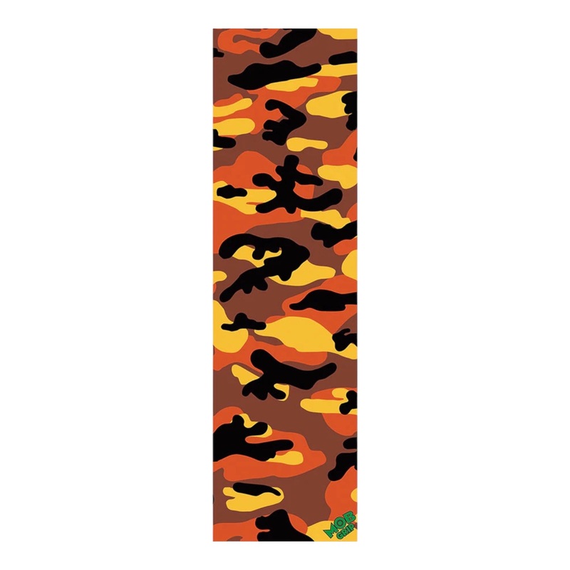 Mob Orange Camo Sheet Skateboard Grip Tape 9×33 9×33