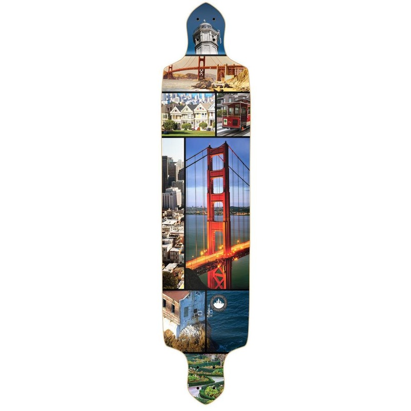 Punked Drop Down San Francisco Longboard Deck Deck