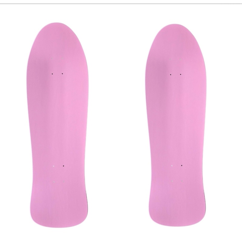 Shape “C” Blank Skateboard Deck with Grip 31.5″ x 10″ – PINK