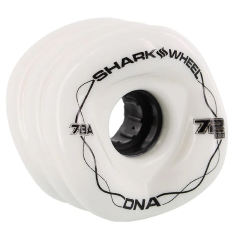 Shark Wheel DNA White Longboard Wheels 72MM 78A 72mm