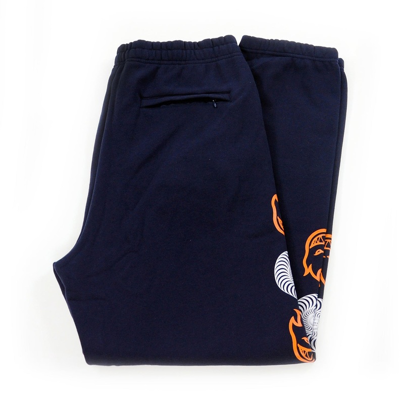 Spitfire Bighead Swirl Combo Sweatpants – Navy / Orange / White XL