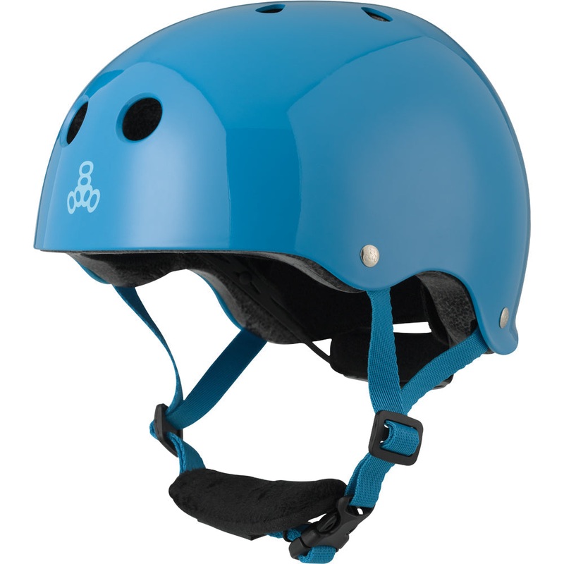 Triple 8 Lil 8 Kids Skateboard Helmet Neon Green Gloss