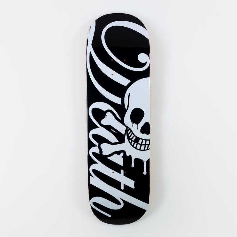 Death 8.625″ Script Popsicle Deck – Black/ White 8.625″